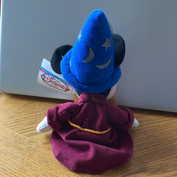 Disney Store Sorcerer Mickey Bean Bag Plush Stuffed Animal Toy 9” - Picture 2 of 4